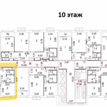 Продается 2-х комнатная квартира, 59,5 м²