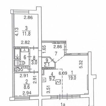 Продается 3-х комнатная квартира, 66,9 м²