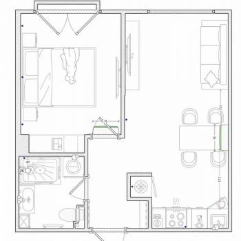 Сдается 1-комнатная квартира, 36,5 м²