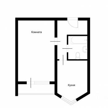 Сдается 1-комнатная квартира, 39 м²