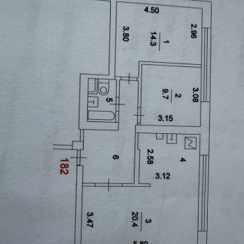 Продается 3-х комнатная квартира, 64,3 м²
