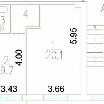 Продается 1-комнатная квартира, 35,6 м²