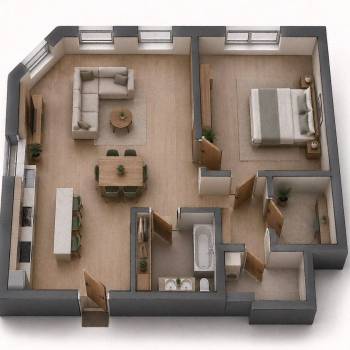 Продается 2-х комнатная квартира, 67 м²