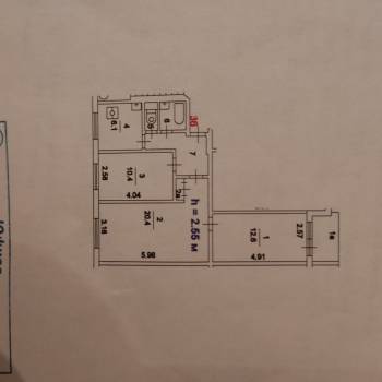 Продается 3-х комнатная квартира, 59,9 м²