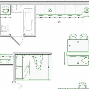 Сдается 1-комнатная квартира, 32 м²
