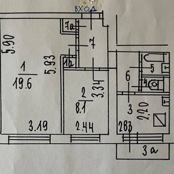 Сдается 2-х комнатная квартира, 45,3 м²