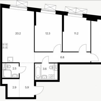 Сдается Многокомнатная квартира, 75 м²
