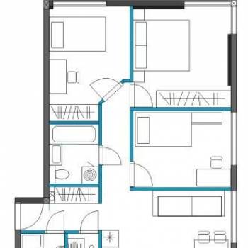 Сдается Многокомнатная квартира, 65 м²