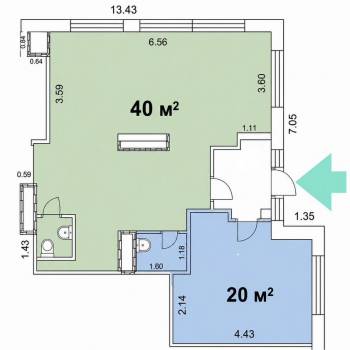Продается Нежилое помещение, 67 м²
