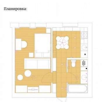 Сдается 1-комнатная квартира, 33,4 м²