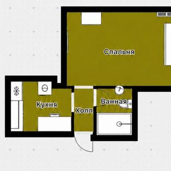 Сдается 1-комнатная квартира, 36 м²