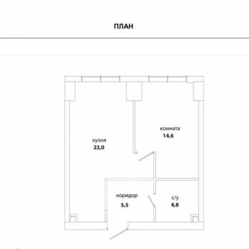 Продается 2-х комнатная квартира, 47 м²