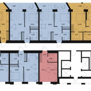 Продается 2-х комнатная квартира, 83,8 м²