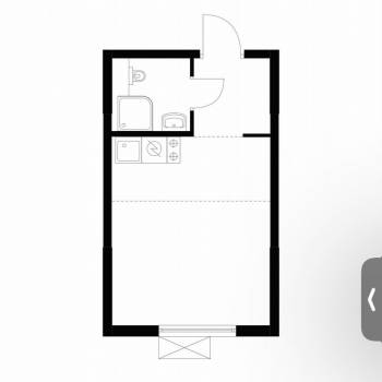 Сдается 1-комнатная квартира, 21,5 м²