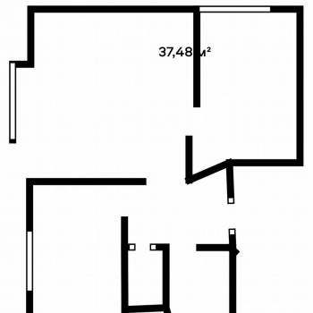 Продается 2-х комнатная квартира, 34,8 м²