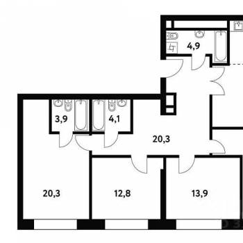 Продается Многокомнатная квартира, 132,1 м²