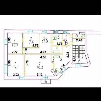 Продается 2-х комнатная квартира, 38 м²
