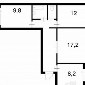 Продается 3-х комнатная квартира, 63,3 м²