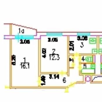 Продается 2-х комнатная квартира, 46,2 м²