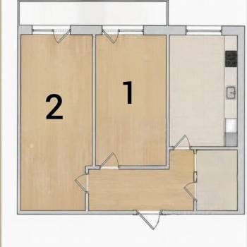 Продается 2-х комнатная квартира, 47,8 м²