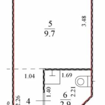 Продается 1-комнатная квартира, 15,2 м²