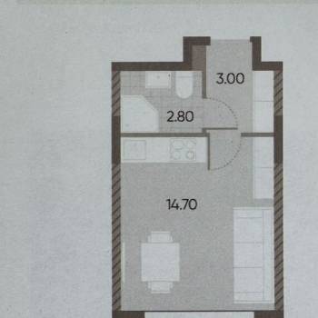 Продается 1-комнатная квартира, 20,5 м²