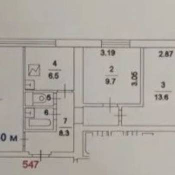 Продается 3-х комнатная квартира, 60,2 м²