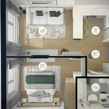 Сдается 2-х комнатная квартира, 36 м²