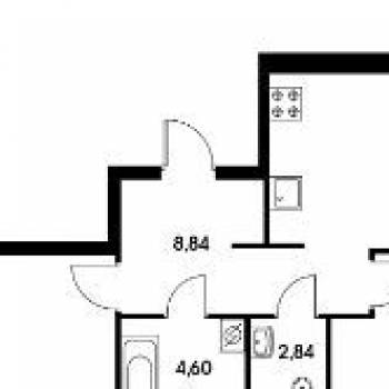 Сдается 2-х комнатная квартира, 72,2 м²