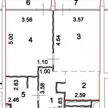 Продается 2-х комнатная квартира, 57,2 м²