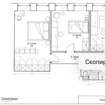 Продается 3-х комнатная квартира, 62 м²