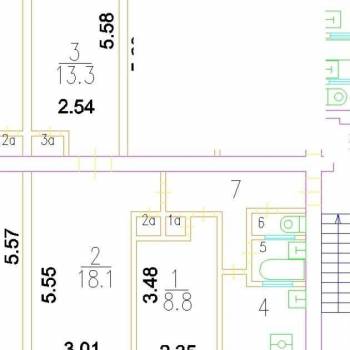 Продается 3-х комнатная квартира, 57,7 м²