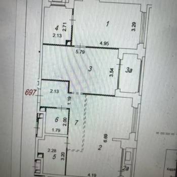 Продается 1-комнатная квартира, 86,4 м²