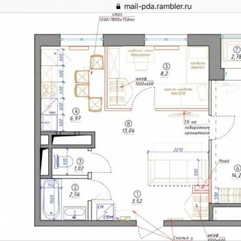 Продается 2-х комнатная квартира, 52,5 м²