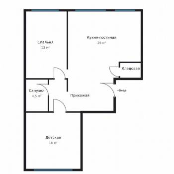 Продается 3-х комнатная квартира, 70,1 м²