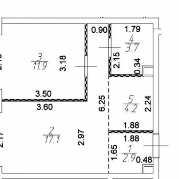 Продается 1-комнатная квартира, 39,8 м²