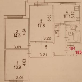 Продается 3-х комнатная квартира, 74,4 м²