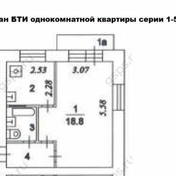 Сдается 1-комнатная квартира, 30,6 м²