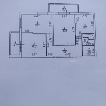 Продается 3-х комнатная квартира, 77 м²