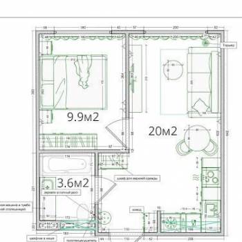 Сдается 1-комнатная квартира, 34 м²