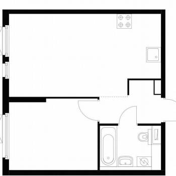 Продается 1-комнатная квартира, 37,4 м²