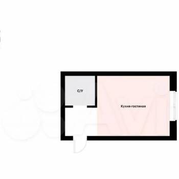 Продается 1-комнатная квартира, 17,9 м²