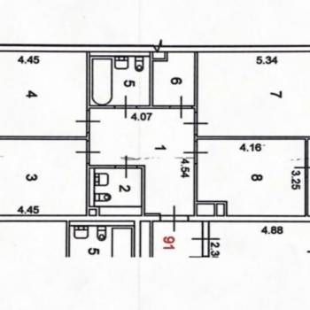 Продается 3-х комнатная квартира, 94,2 м²