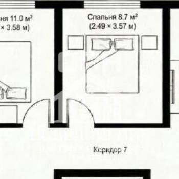 Продается 3-х комнатная квартира, 54 м²