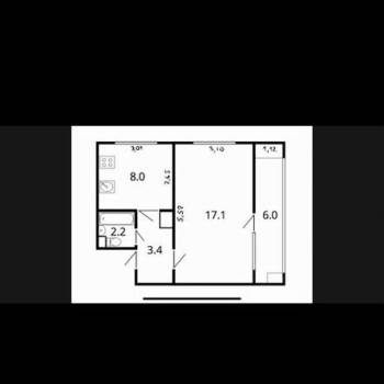 Продается 1-комнатная квартира, 30,6 м²