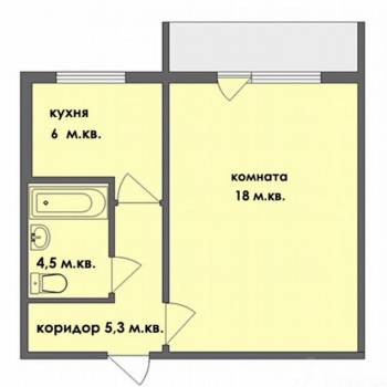 Сдается 1-комнатная квартира, 31,7 м²