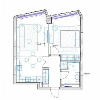 Сдается 2-х комнатная квартира, 52 м²
