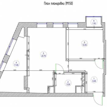Сдается 2-х комнатная квартира, 59,6 м²