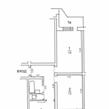 Продается 2-х комнатная квартира, 58 м²