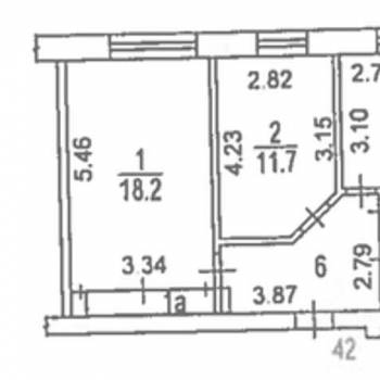 Продается 2-х комнатная квартира, 53 м²